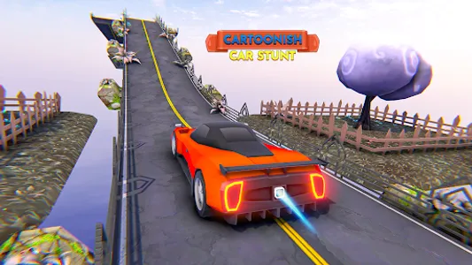 Cartoonish Car Stunt Games 3D screenshot 3