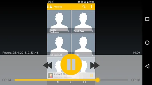 PlayerPro Skin Flatty Yellow screenshot 5