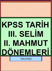 KPSS III. SELİM ve II. MAHMUT screenshot 0