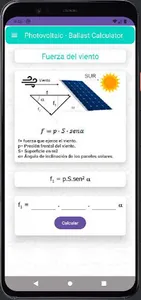 Fotovoltaica - Calcular lastre screenshot 3