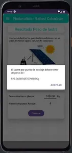 Fotovoltaica - Calcular lastre screenshot 5