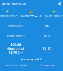 CalcForMe - discount, margin,  screenshot 2