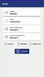 Postula y Vota screenshot 4