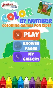 Color By Numbers Game for Kids screenshot 0