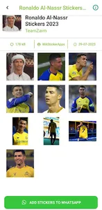 Ronaldo Al-Nassr Stickers 2023 screenshot 3