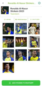 Ronaldo Al-Nassr Stickers 2023 screenshot 4