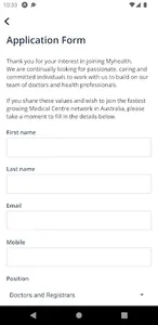 Myhealth HR screenshot 2