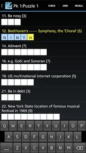 Crossword screenshot 6