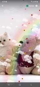 Cute Cate Live Wallpaper screenshot 0