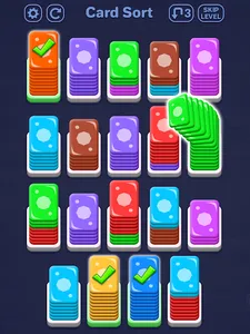 Card Shuffle: Color Sorting 3D screenshot 7