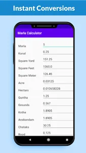 Marla Calculator And Converter screenshot 1