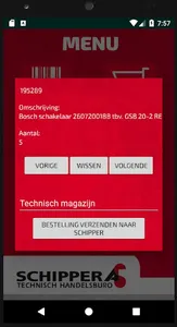 Schipper Barcodescanner screenshot 3