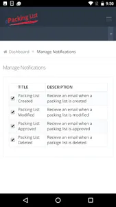 ePacking List screenshot 2