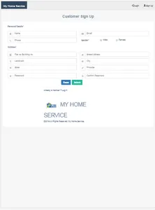 My Home services screenshot 1