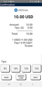 USD Coin POS screenshot 2