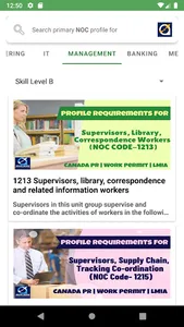 CANADA Immigration NOC Details screenshot 4
