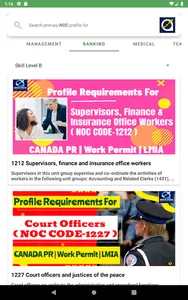 CANADA Immigration NOC Details screenshot 8