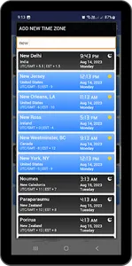 World Clock Time Zones Widget screenshot 22