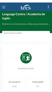 MyTECS screenshot 1