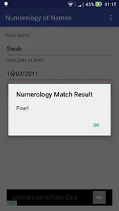 Numerology of Names screenshot 1