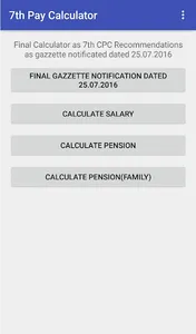 7th Pay Final Calculator screenshot 0
