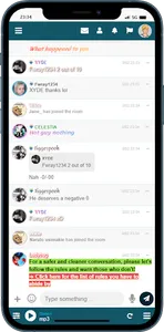 Teen chat screenshot 1