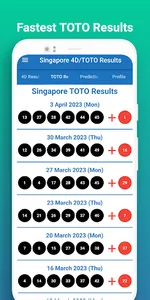 Singapore 4D/TOTO Results screenshot 3