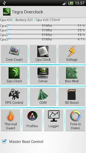 Tegra Overclock screenshot 0