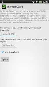 Tegra Overclock screenshot 5