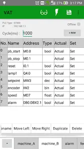 PLC Siemens VAT demo screenshot 2