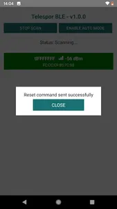 Telespor unit restart tool screenshot 1