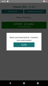 Telespor unit restart tool screenshot 2