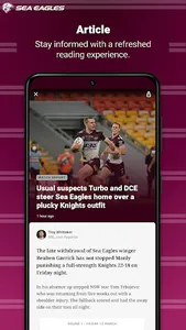 Manly-Warringah Sea Eagles screenshot 1