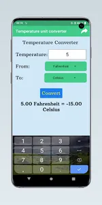 Temperature unit converter screenshot 2
