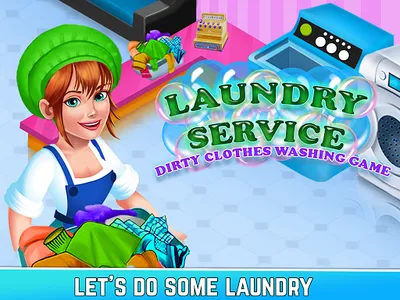 Laundry Shop Washing Games Sim screenshot 14