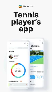 Tennisist: tennis players app screenshot 0