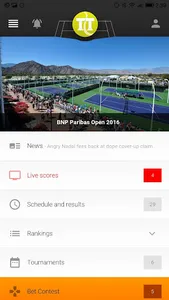 Tennis Temple - Live scores screenshot 0