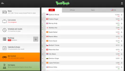 Tennis Temple - Live scores screenshot 11