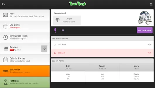 Tennis Temple - Live scores screenshot 13