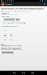 Tentanmal - Tentamensanmälan screenshot 1