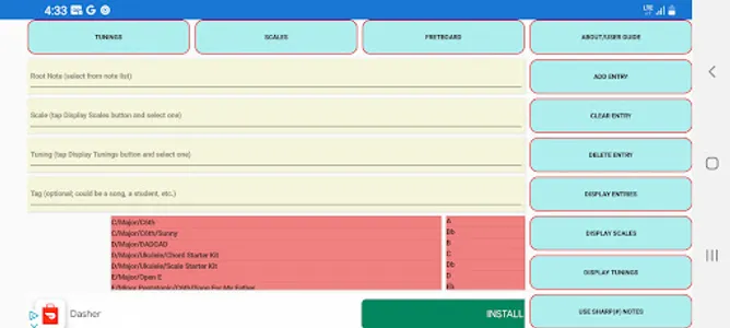 Chord and Scale Finder Libre screenshot 21