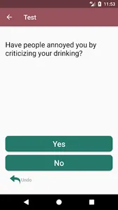 Alcoholism Test screenshot 1