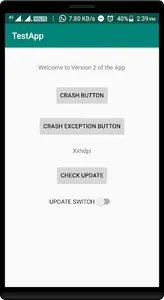 TestApp screenshot 1