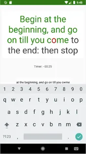 Textfast - Texting speed test screenshot 1