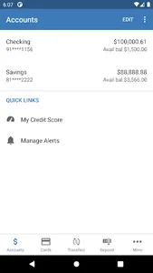 THCU Mobile Banking App screenshot 2