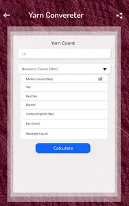 Yarn count and Cost Calculator screenshot 10