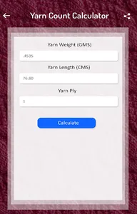 Yarn count and Cost Calculator screenshot 18