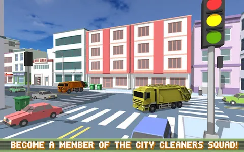 Blocky Garbage Truck SIM PRO screenshot 10