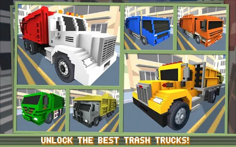 Blocky Garbage Truck SIM PRO screenshot 12
