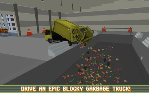 Blocky Garbage Truck SIM PRO screenshot 14